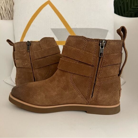 Ugg Josefene Distressed Suede Ankle Boots Chestnut US 6 EU 37 NEW MSRP $150 - Picture 7 of 10